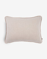 petite housse de coussin beige coton - 30 x 40
